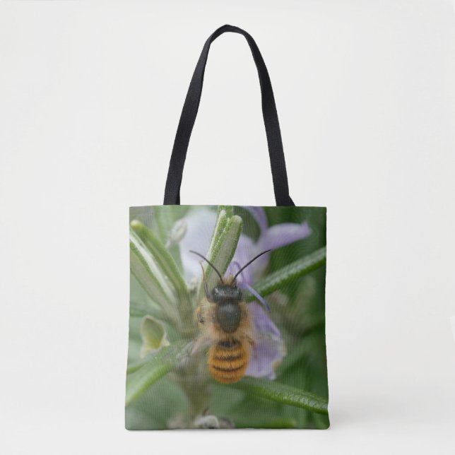 Bolso De Tela Abeja masiva, o tal vez (!) otro insecto, en una b (Anverso)