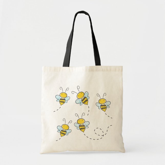 Bolso De Tela Abeja ocupada (Frente)