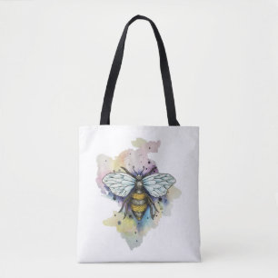 Bolso De Tela Abeja Y Lavado De Arcoiris