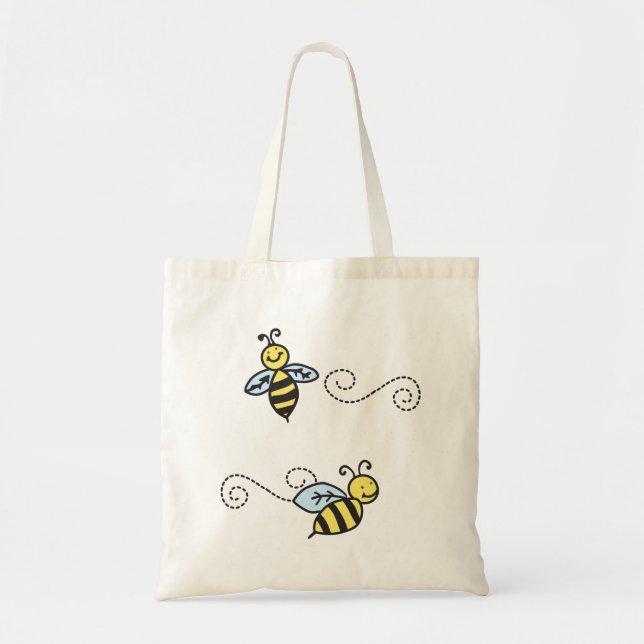 Bolso De Tela Abejas (Frente)