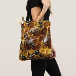 Bolso De Tela Abejas de Honeycomb