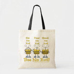 Bolso De Tela Abejas "no malvadas"