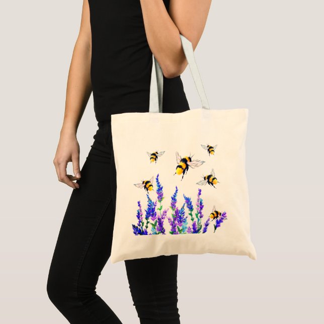 Bolso De Tela Abejas voladoras Tote Bag (Anverso (producto))