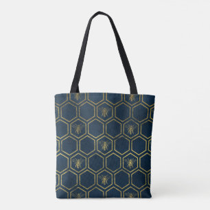 Bolso De Tela Abejas y peine franceses de la miel