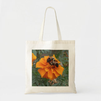 Bolso De Tela Abejorros en Flor de Marigold