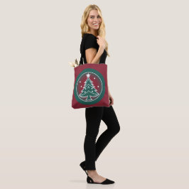 Bolso De Tela Abeto Festivo: Un Delight de Navidad