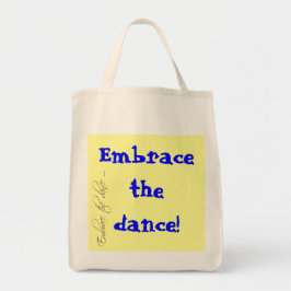 Bolso De Tela ¡Abrace la danza! Tote orgánico del ultramarinos