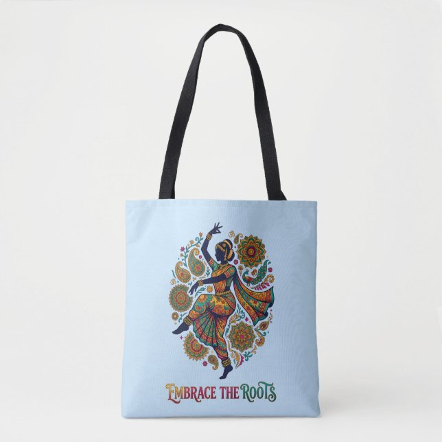Bolso De Tela Abraza el baile de las raíces (Anverso)