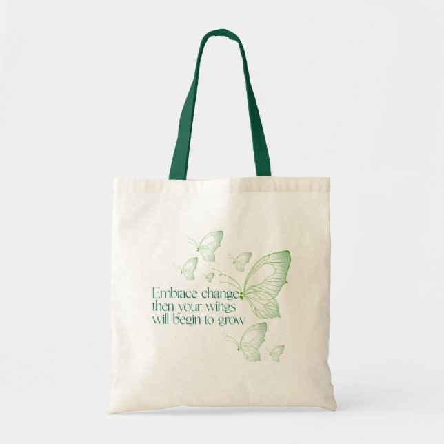 Bolso De Tela Abraza el cambio  (Frente)