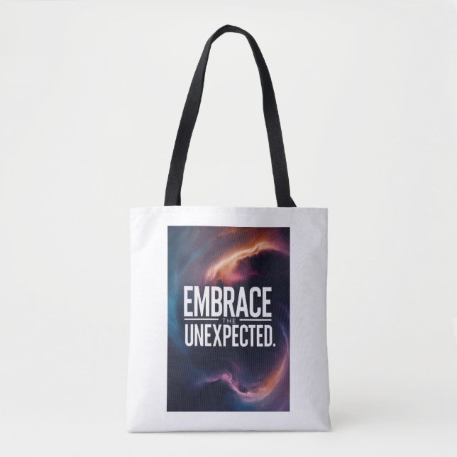 Bolso De Tela Abraza lo inesperado (Anverso)