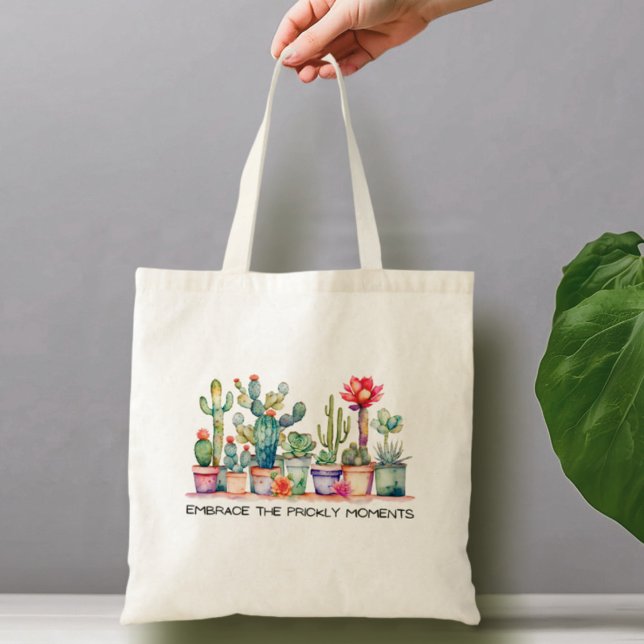 Bolso De Tela Abraza Los Pricos Momentos De Cacti Y Suculentos (Subido por el creador)