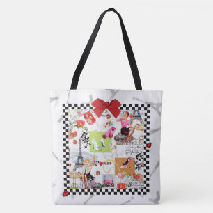 Bolso De Tela Abril en París 1