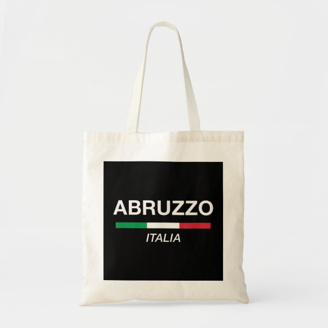 Bolso De Tela Abruzzo Nombre italiano Familia Reunión Bandera de (Frente)