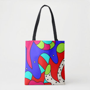 Bolso De Tela Abstracción de Tote Bag