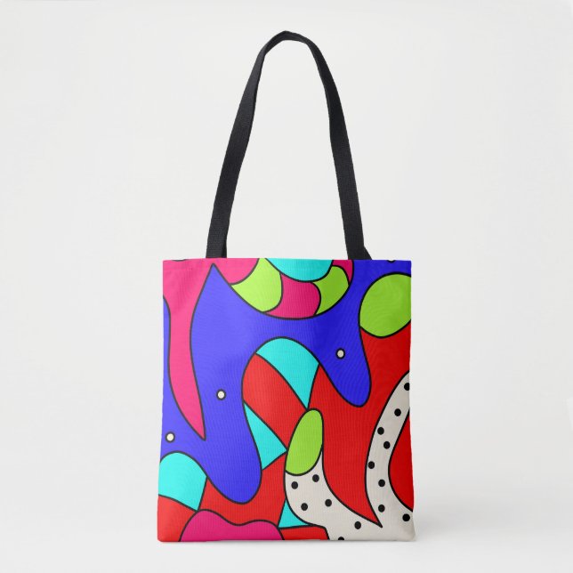 Bolso De Tela Abstracción de Tote Bag (Anverso)