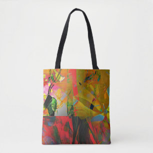 Bolso De Tela Abstracción subacuática