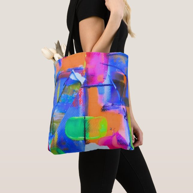 Bolso De Tela Abstract Background Colorful (Detalle)