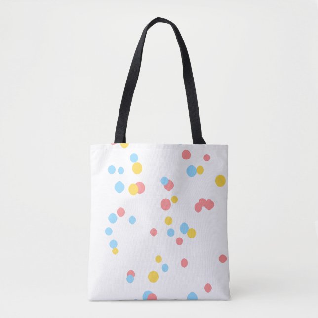 Bolso De Tela Abstract Bloom – All-Over Artistic Floral Tote Bag (Anverso)