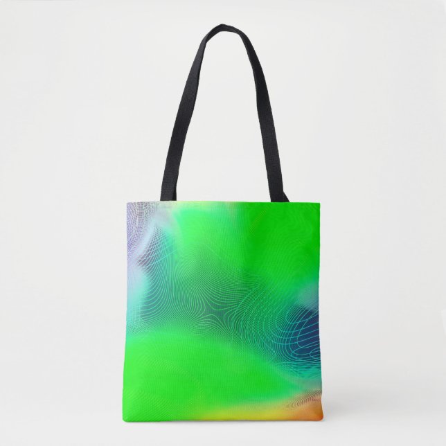 Bolso De Tela abstract blur background. multicolor effect patter (Anverso)