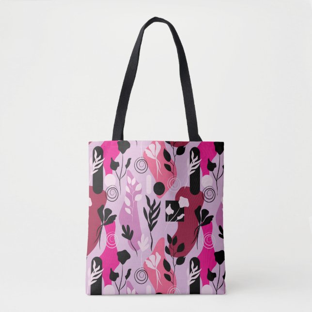 Bolso De Tela Abstract Botanics (Anverso)