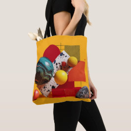 Bolso De Tela Abstract geometric colorful composition