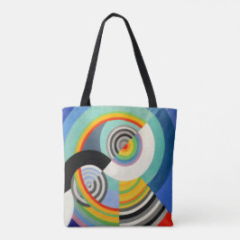 Bolso De Tela  abstract geométrico colorido por Robert Delaunay