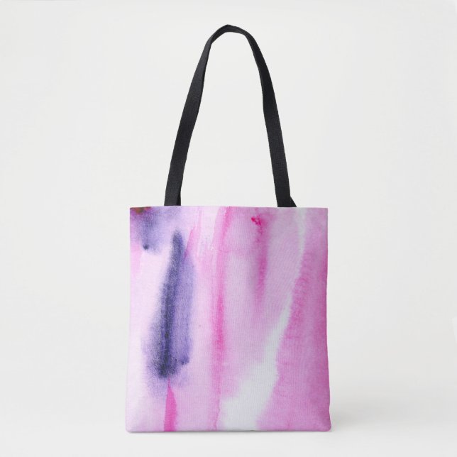 Bolso De Tela abstract hand made background with artistic waterc (Anverso)