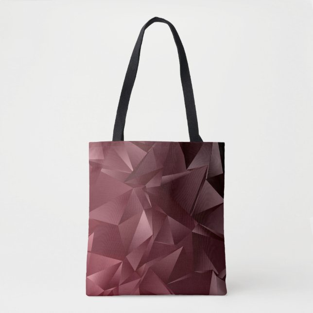 Bolso De Tela Abstract Low-Poly background. triangulated texture (Anverso)