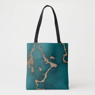 Bolso De Tela Abstract Marble ilustracion Cute