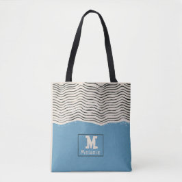 Bolso De Tela Abstract minimalist artistic lines Monogram