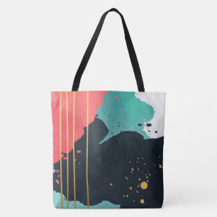 Bolso De Tela Abstract Paint Splatt