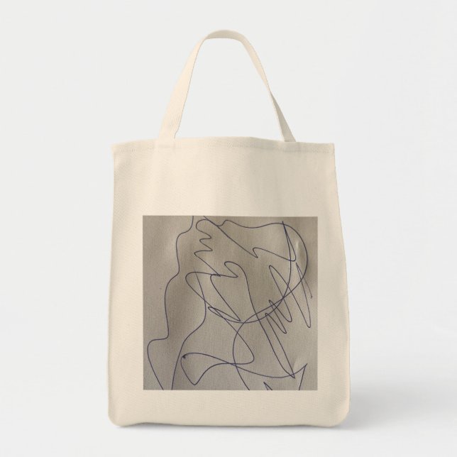 Bolso De Tela Abstract Scribble Pen Drawing Graphic  Tote bag (Frente)