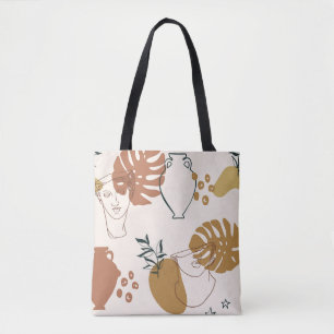 Bolso De Tela Abstract seamless pattern of Greek sculpture head