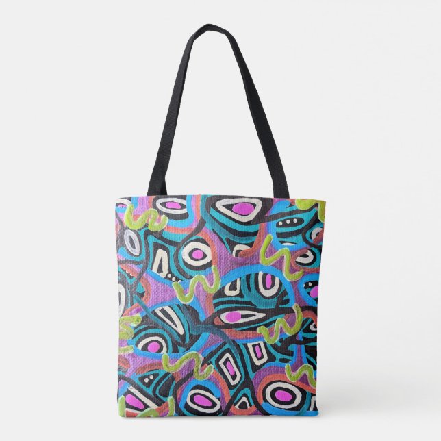 Bolso De Tela Abstract Tote Bag (Reverso)