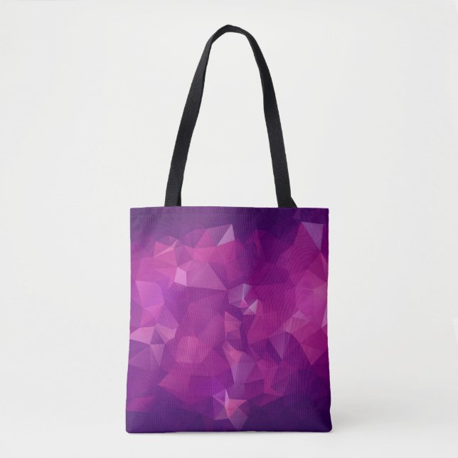 Bolso De Tela Abstract triangle violet texture backgroundbackgro (Anverso)