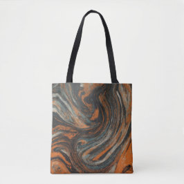 Bolso De Tela Abstraction Terrestre 