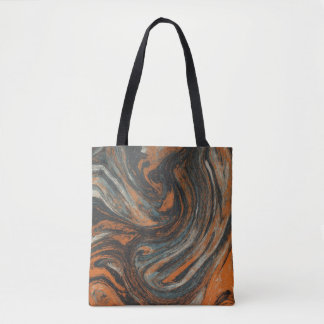 Bolso De Tela Abstraction Terrestre