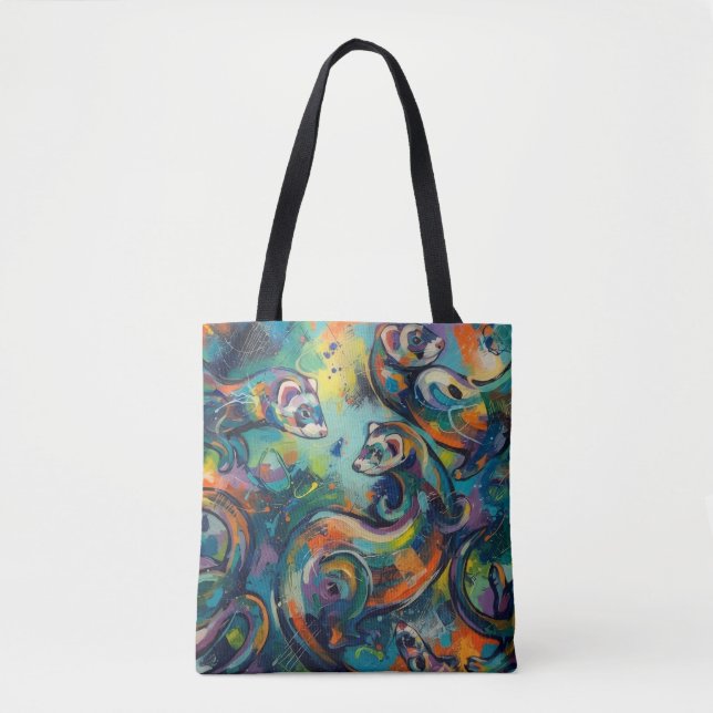 Bolso De Tela Abstracto  (Anverso)