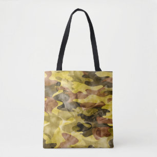 Bolso De Tela Abstracto acuarela: tinte de tie de camuflaje