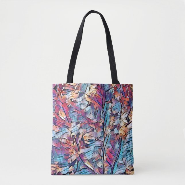 BOLSO DE TELA ABSTRACTO DE ÁRBOL (Anverso)