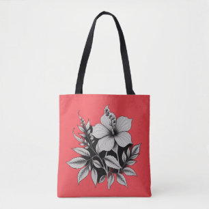Bolso De Tela abstracto floral