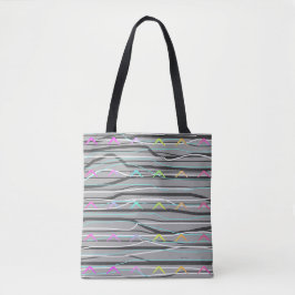 BOLSO DE TELA ABSTRACTO GRIS