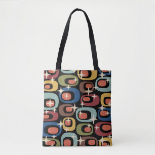 Bolso De Tela Abstracto Moderno Retro de Mitad de Siglo