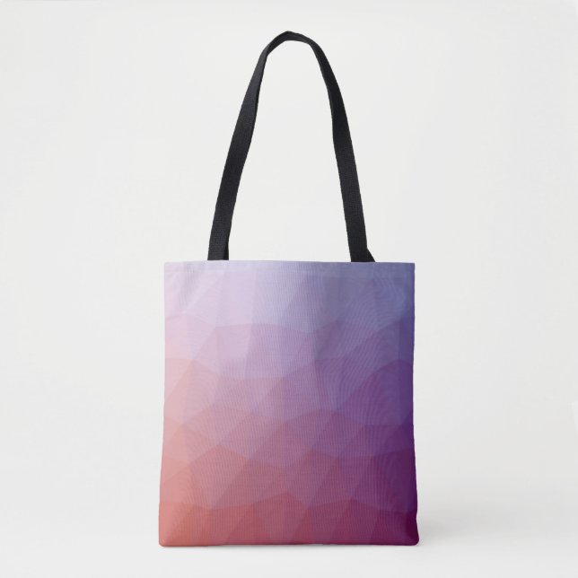 Bolso De Tela  abstracto polígono. Ilustracion abstracto moderno (Anverso)