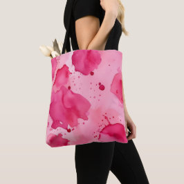 Bolso De Tela Abstracto rosa sobre rosa