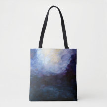 Abstrato metafísico Tote de arte azul