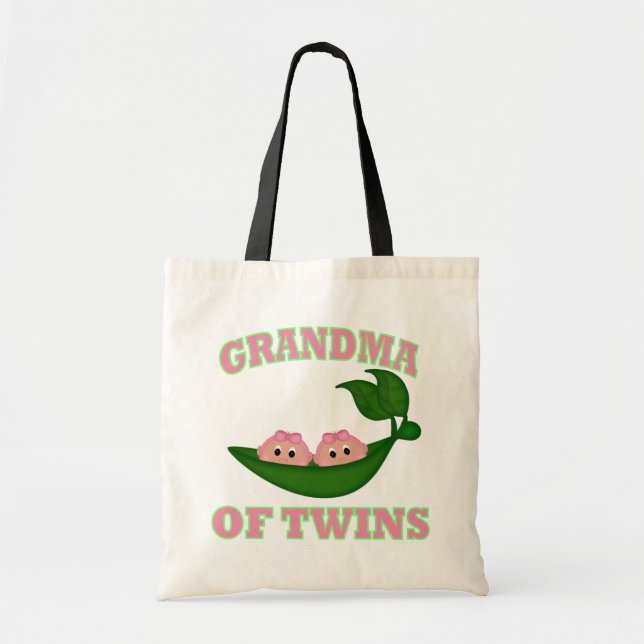 Bolso De Tela Abuela a Chicas gemelos (Frente)