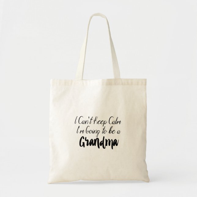 Bolso De Tela Abuela a ser - promovido a la abuela (Frente)