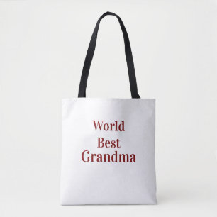 Bolso De Tela Abuela abuela abuelos mejor del mundo rosa n