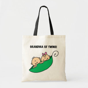 Bolso De Tela Abuela de camisas gemelas y regalos